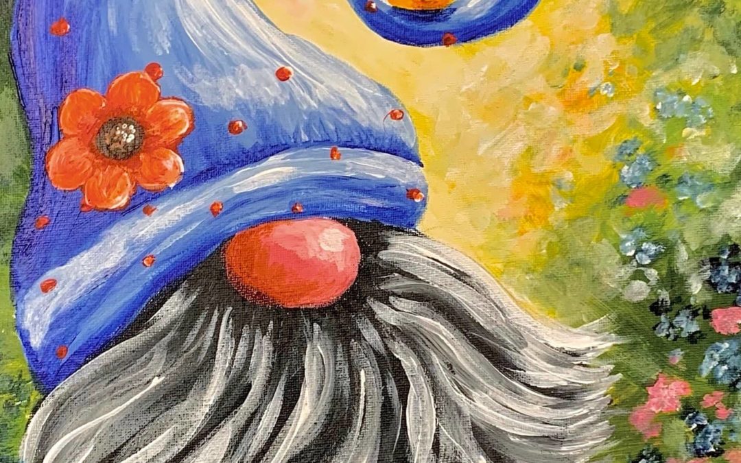 Spring Gnome Painting