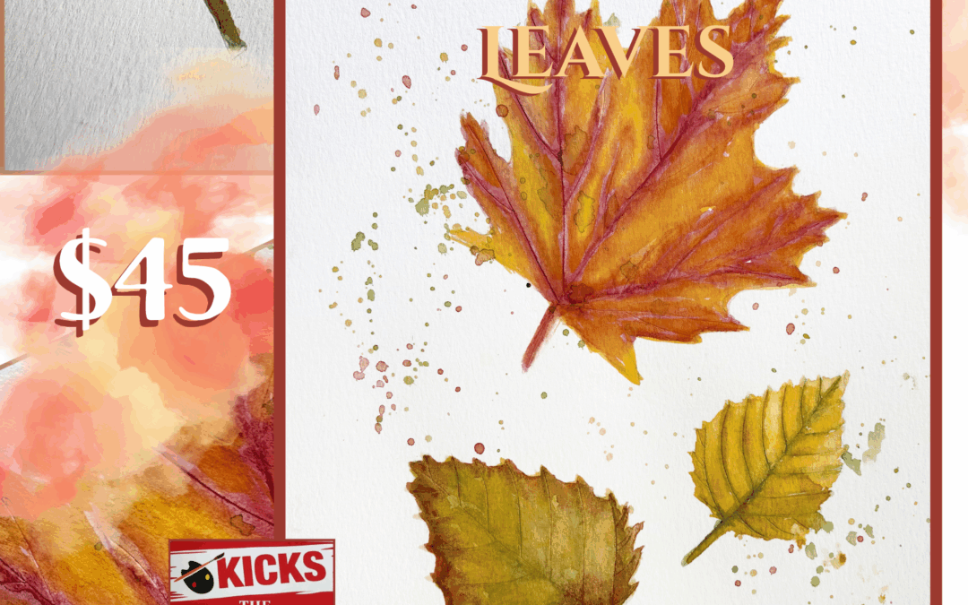Watercolor Leaves: Embossing Technique
